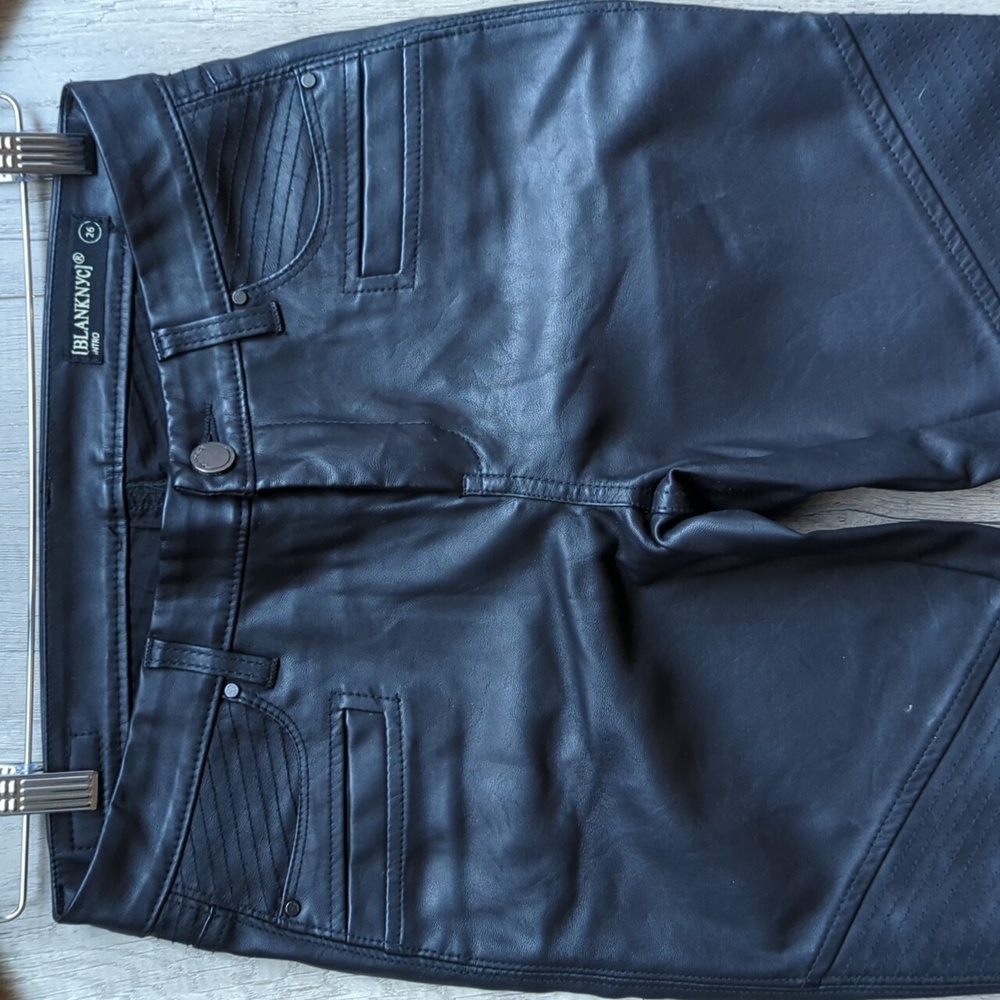 BlankNYC leather moto pants